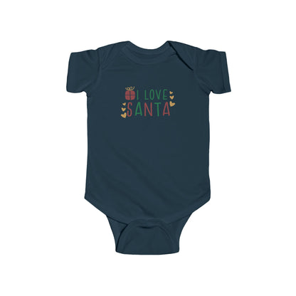 I love Santa - Infant Fine Jersey Bodysuit